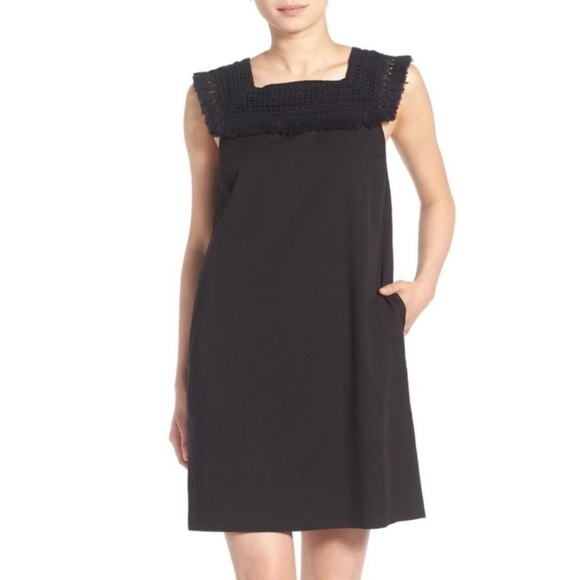 Madewell Sundream Fringe Shift Dress Crochet Size 4 tribal boho bohemian - Picture 2 of 12